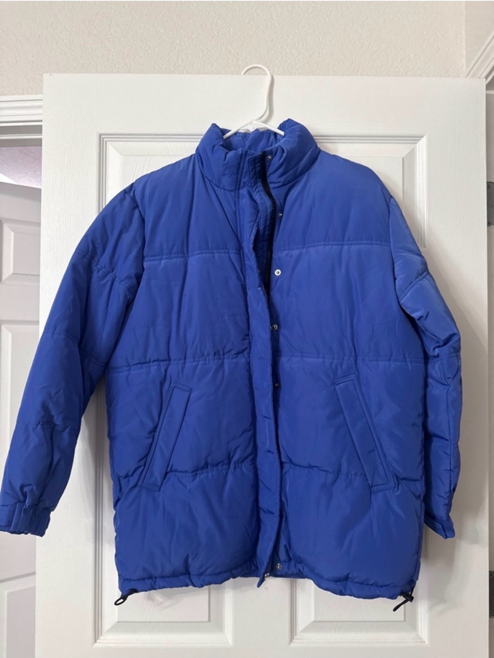 H&M Women's Puffer Coat - Bright Blue